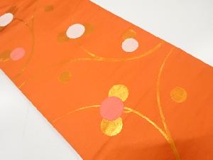 変わり枝梅模様織り出し　名古屋帯